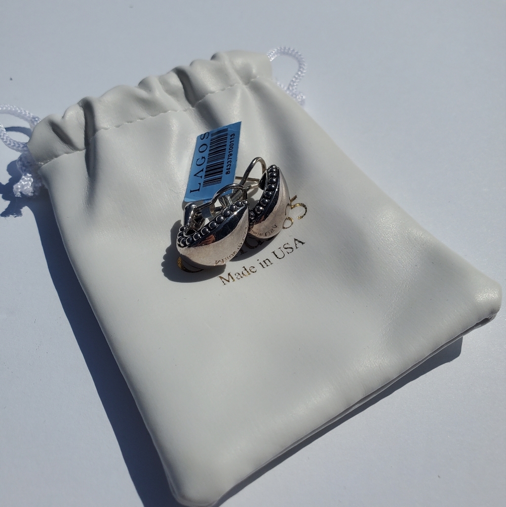 NWT LAGOS caviar earrings